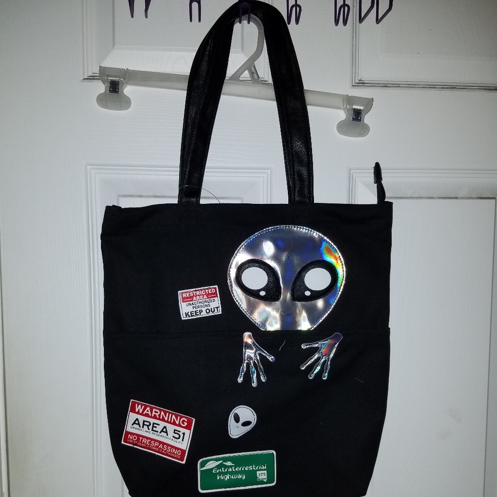 Nwt Fabric Alien Tote
